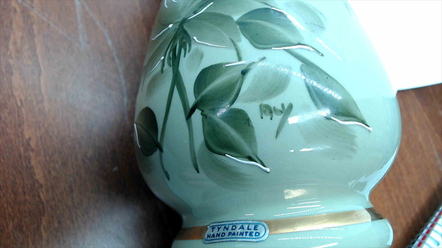 Vintage Tyndale Hand-Painted Floral Table Lamp – 24” Tall – Tested & Working