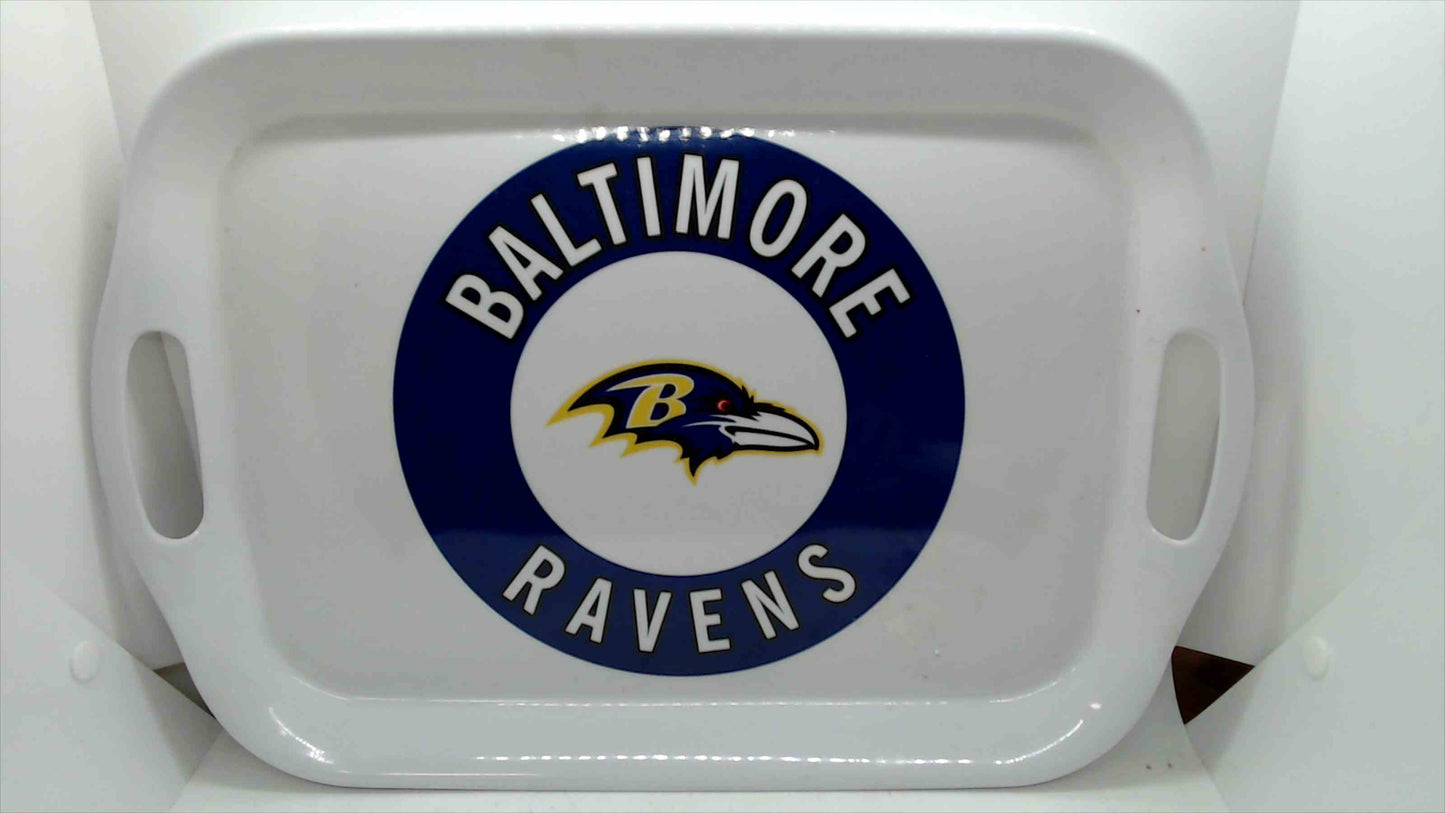Baltimore Ravens Plastic Serving Tray – 16" x 11" – Licensed NFL