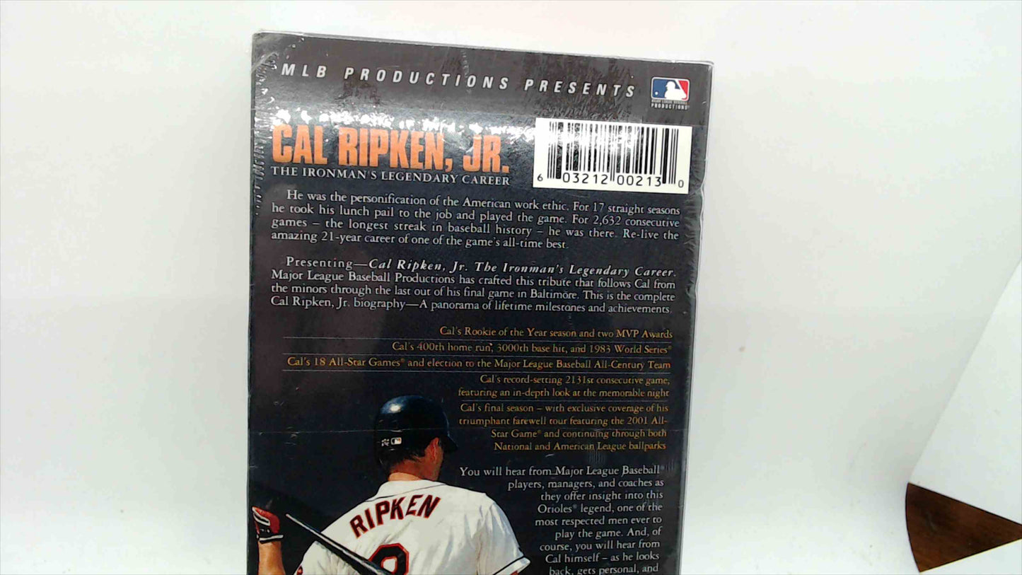 Cal Ripken Jr. The Ironman’s Legendary Career VHS – 2001 MLB Productions – Sealed