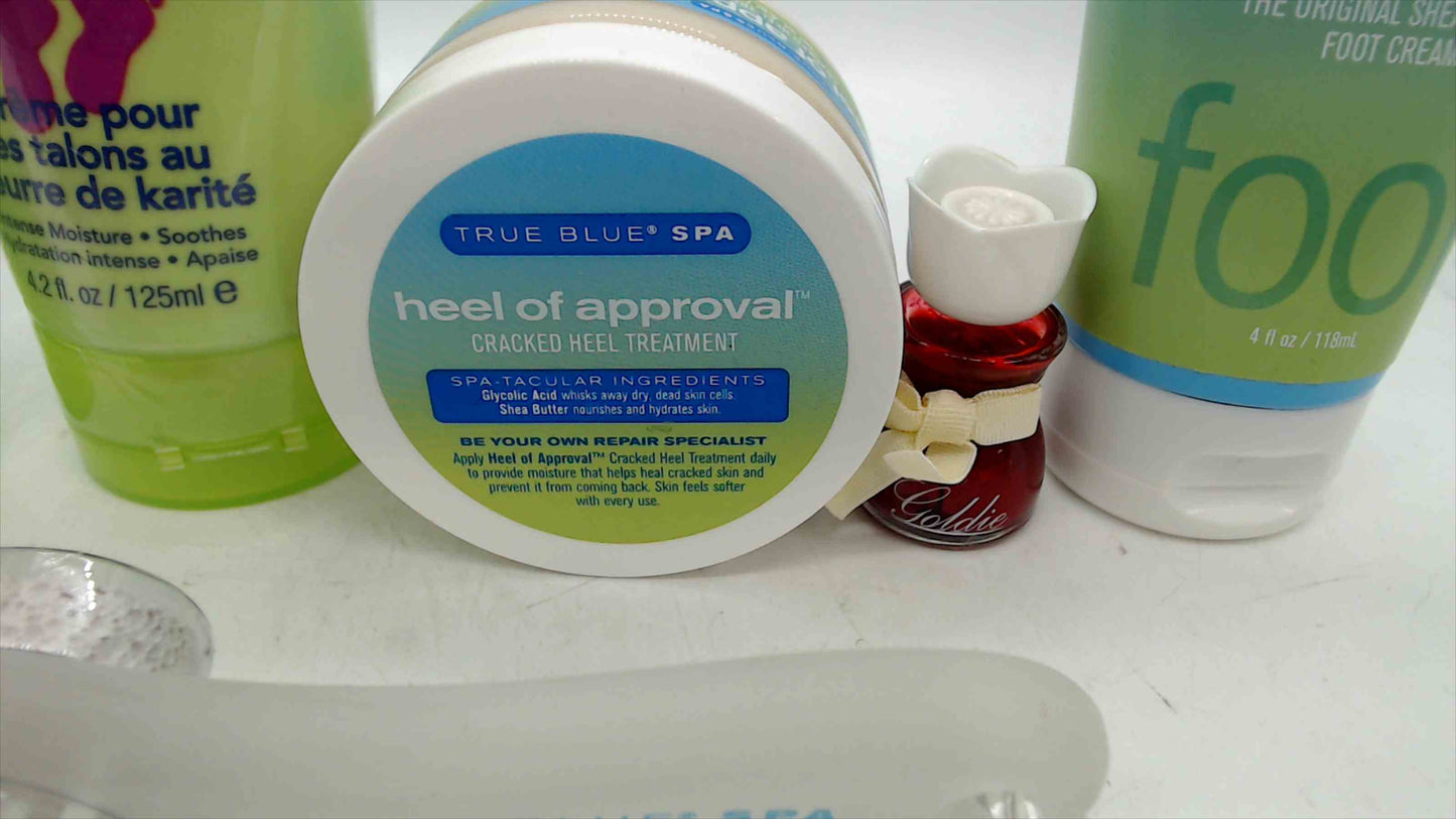 Foot Care & Nail Polish Pampering Bundle – Totally Nutty & True Blue Spa Lot