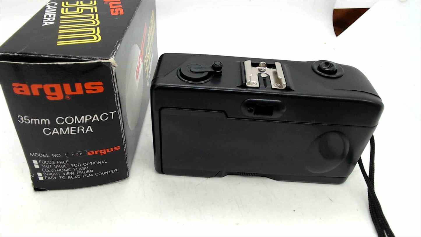Argus 505 35mm Compact Film Camera – Focus Free Point & Shoot, New Open Box