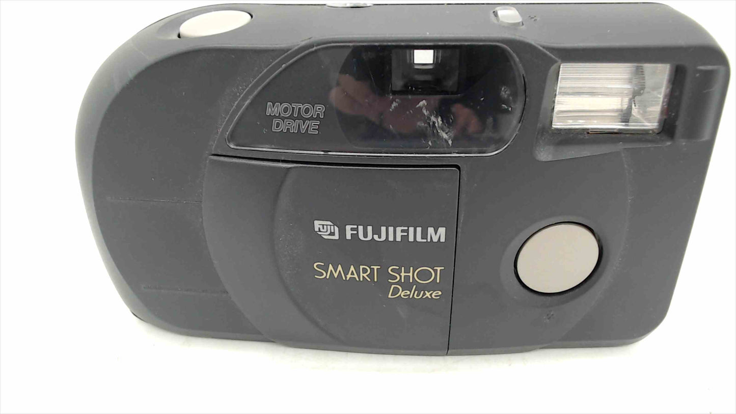 Fujifilm Smart Shot Deluxe 35mm Point & Shoot Film Camera – Motor Drive & Flash
