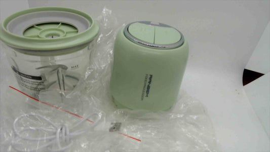Ranbem USB Food Processor Model 238B – 600mL Rechargeable Mini Chopper, Mint Green – Open Box