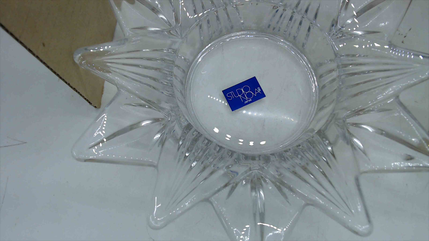 Mikasa “Starmist” Crystal Candleholder WY928/756 – Starburst Votive Holder, New Open Box