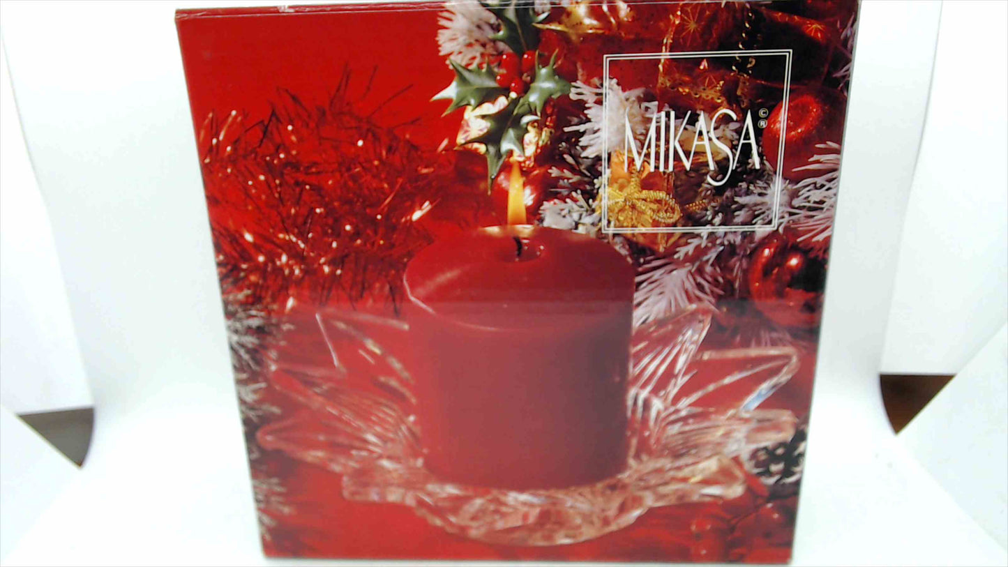 Mikasa “Starmist” Crystal Candleholder WY928/756 – Starburst Votive Holder, New Open Box