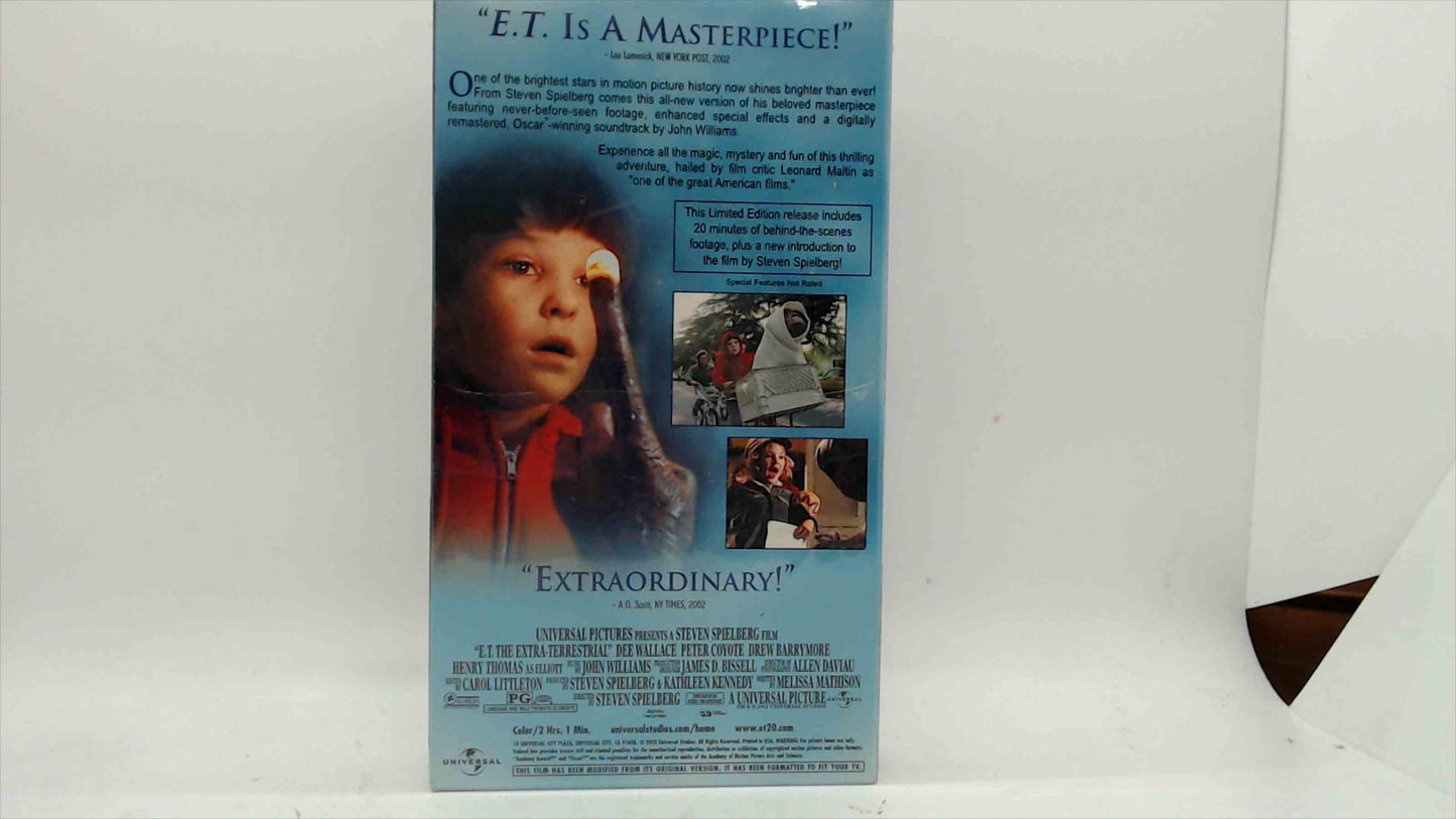E.T. The Extra-Terrestrial Limited Edition 2002 VHS – Sealed
