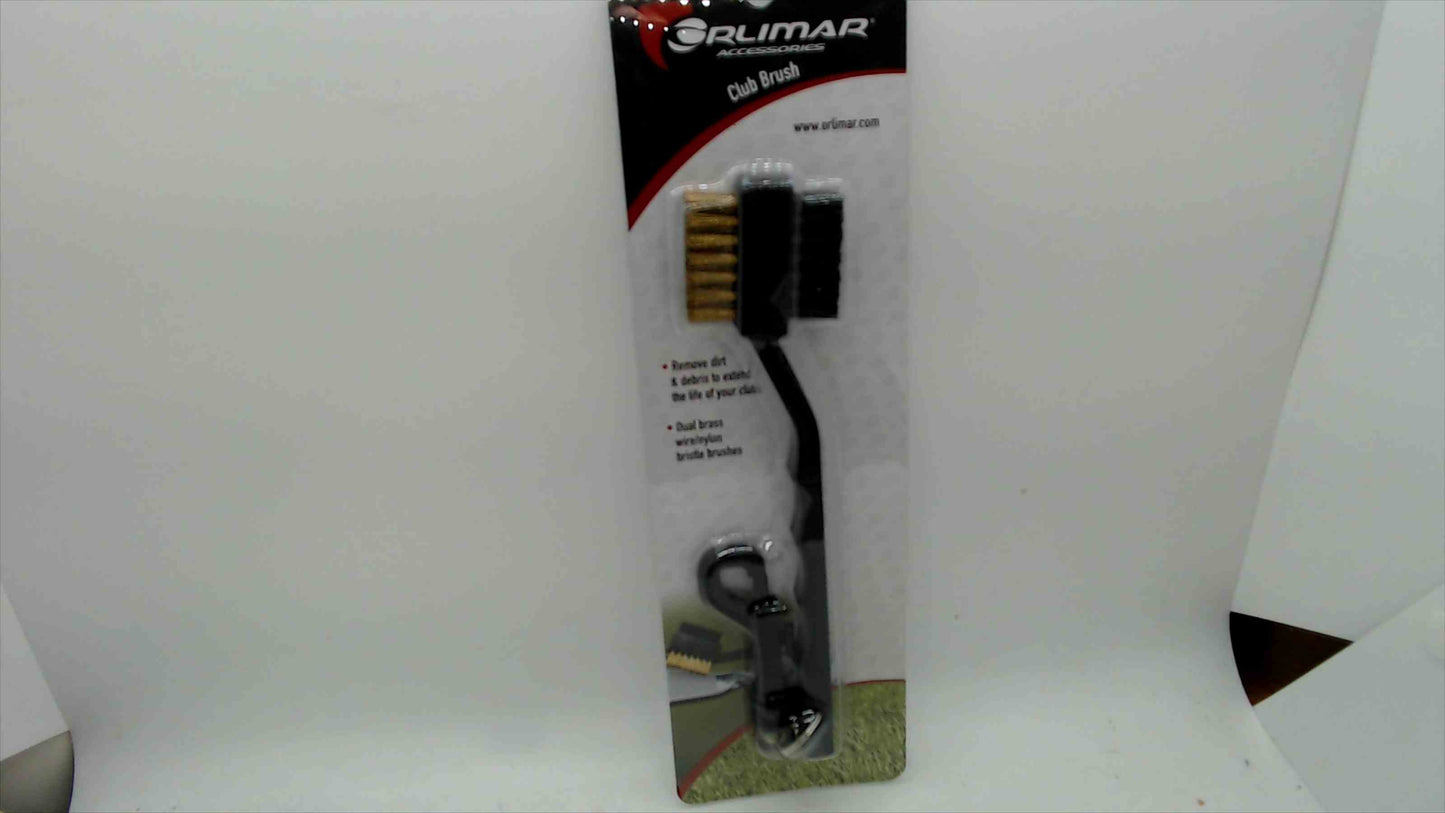Orlimar Accessories Golf Club Cleaning Brush – Dual Brass & Nylon Bristles, New in Package