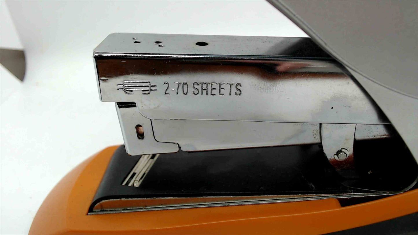 Swingline 2–70 Sheet Heavy-Duty Stapler – Silver/Black/Orange – Tested & Working