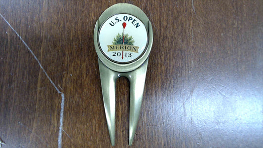 2013 U.S. Open Merion Golf Divot Repair Tool – Brass Finish