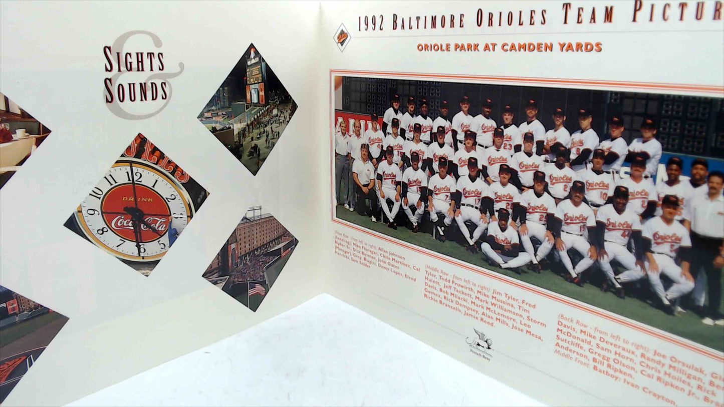 1992 Baltimore Orioles “The Dawn of a New Era” Opening Day Program + 1992 Team Poster (2-Piece Lot)