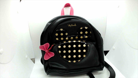 ✨ Disney Minnie Mouse Mini Backpack – Danielle Nicole – Black & Gold Polka Dot – New ✨