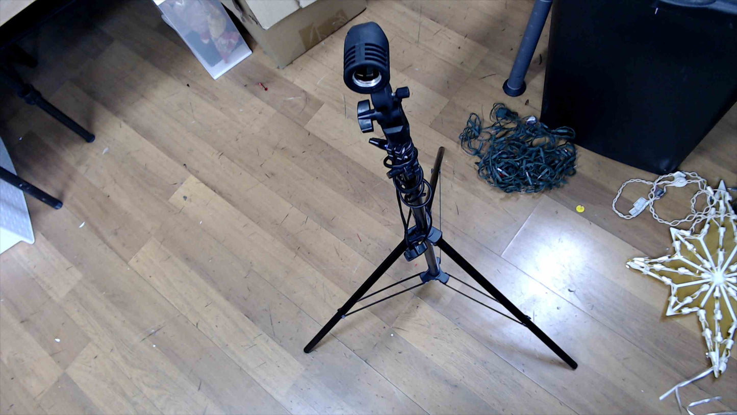 Adjustable Photography Light Stand with Bulb Socket & Power Cord