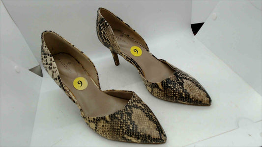 Bandolino Women’s Snakeskin Pointed Toe D’Orsay Heels – Size 9M