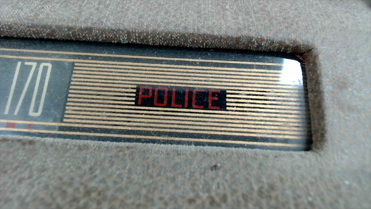 Vintage Police Band Radio / Monitoring Receiver – Tube Style Industrial Unit (Untested)