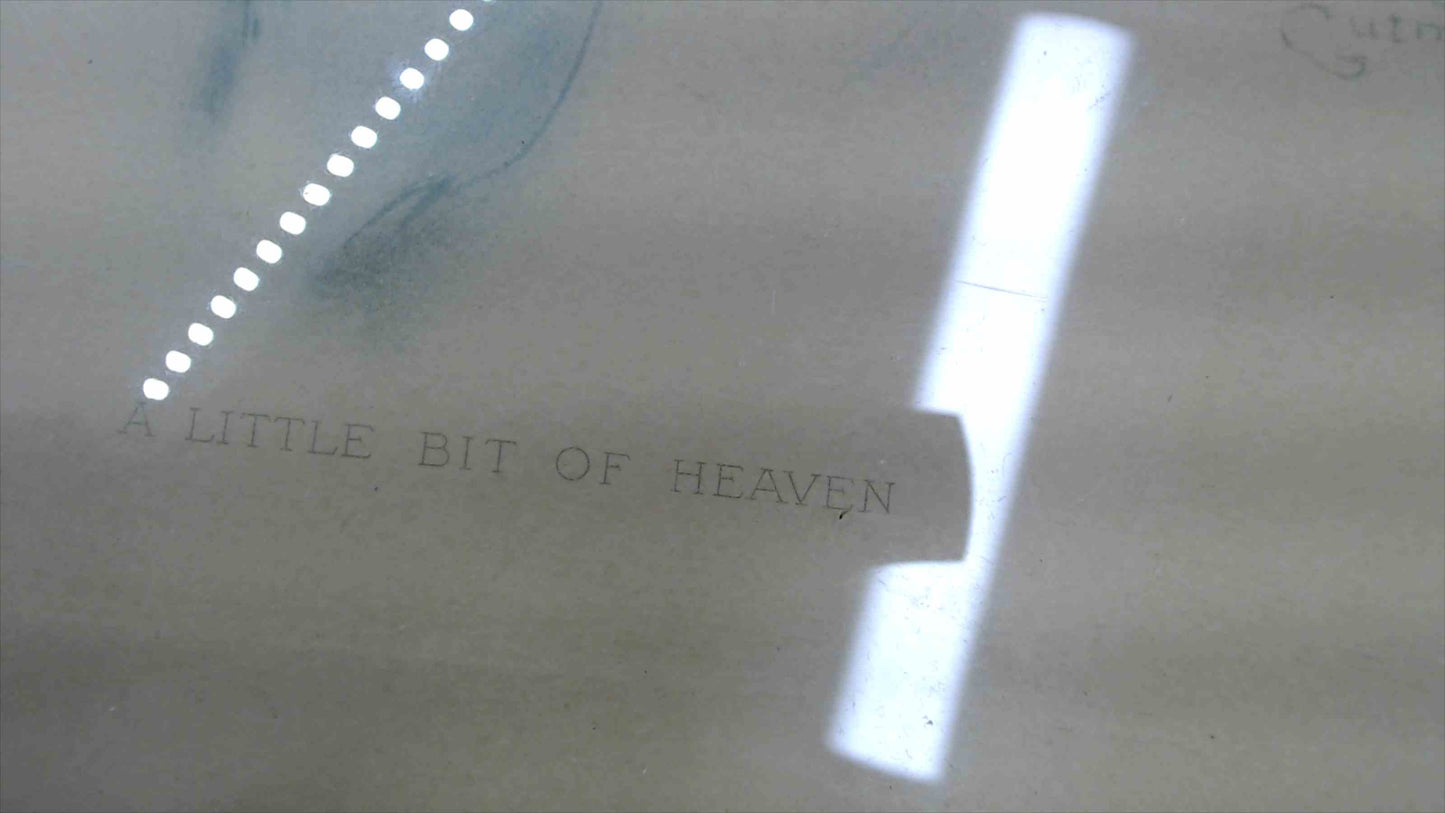 Vintage “A Little Bit of Heaven” Baby Print by Bessie Pease Gutmann – Framed Nursery Wall Art 19.5" x 15.5"