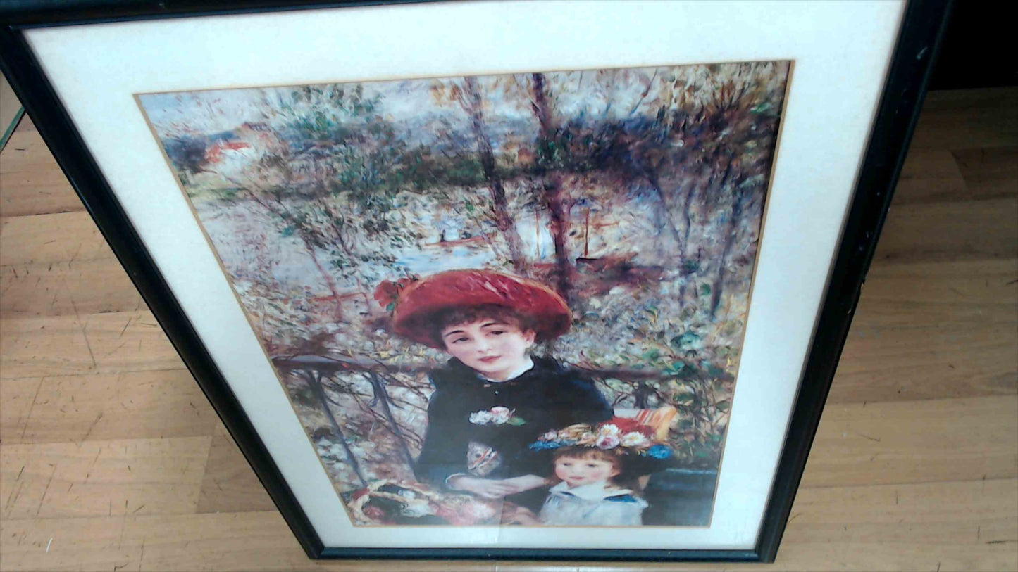 Framed Renoir “Two Sisters (On the Terrace)” Art Print – Pomegranate / Prints ’N Things 19"x25"