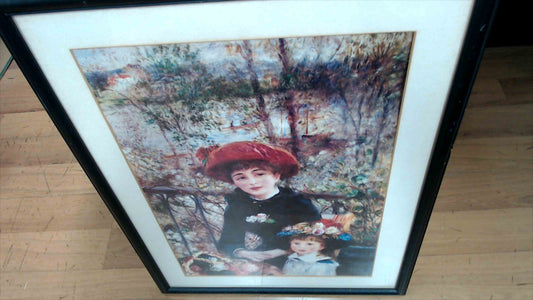 Framed Renoir “Two Sisters (On the Terrace)” Art Print – Pomegranate / Prints ’N Things 19"x25"