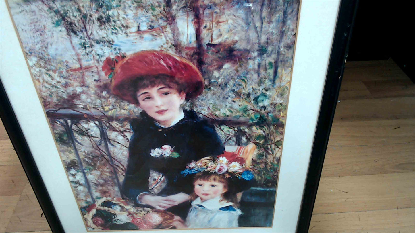 Framed Renoir “Two Sisters (On the Terrace)” Art Print – Pomegranate / Prints ’N Things 19"x25"