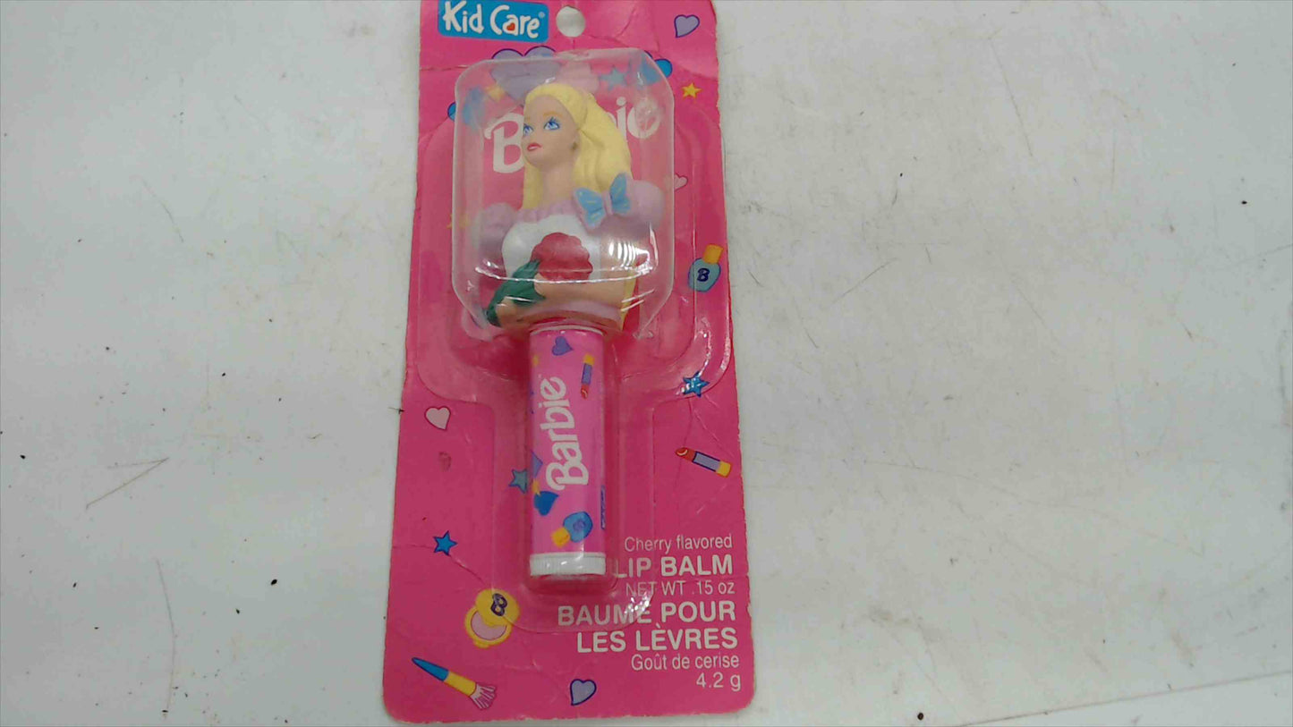 1995 Kid Care Barbie Cherry Lip Balm – Figurine Topper – Sealed on Card