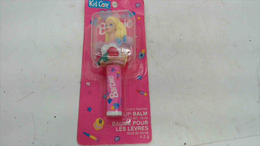 1995 Kid Care Barbie Cherry Lip Balm – Figurine Topper – Sealed on Card