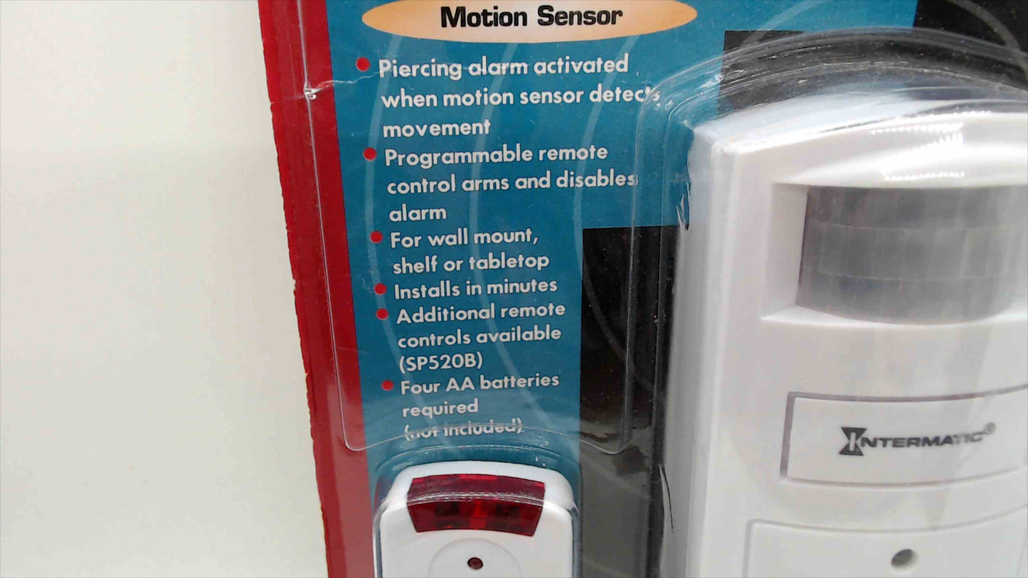 Intermatic Home Security Remote Control Wireless Alarm – Motion Sensor – New Sealed