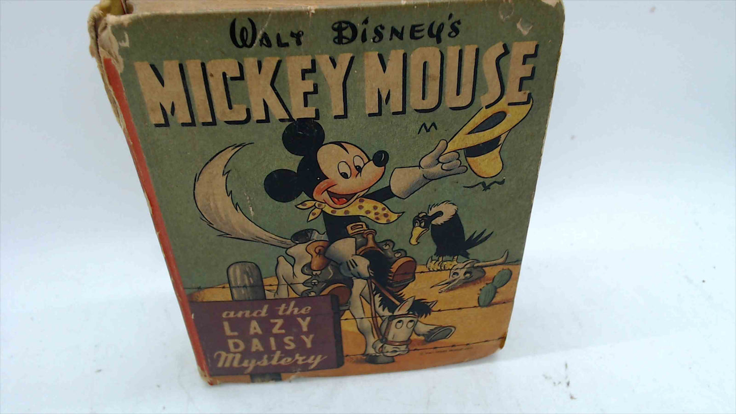 Vintage 1940s Walt Disney’s Mickey Mouse and the Lazy Daisy Mystery Better Little Book – 286 Pages
