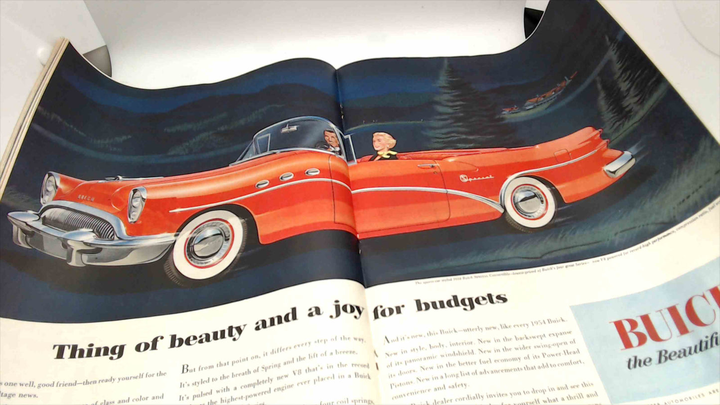 The Saturday Evening Post Magazine – March 20, 1954 Issue – Vintage Coca-Cola & Buick Ads