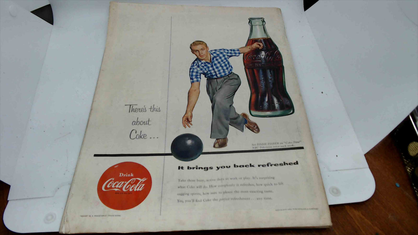 The Saturday Evening Post Magazine – March 20, 1954 Issue – Vintage Coca-Cola & Buick Ads