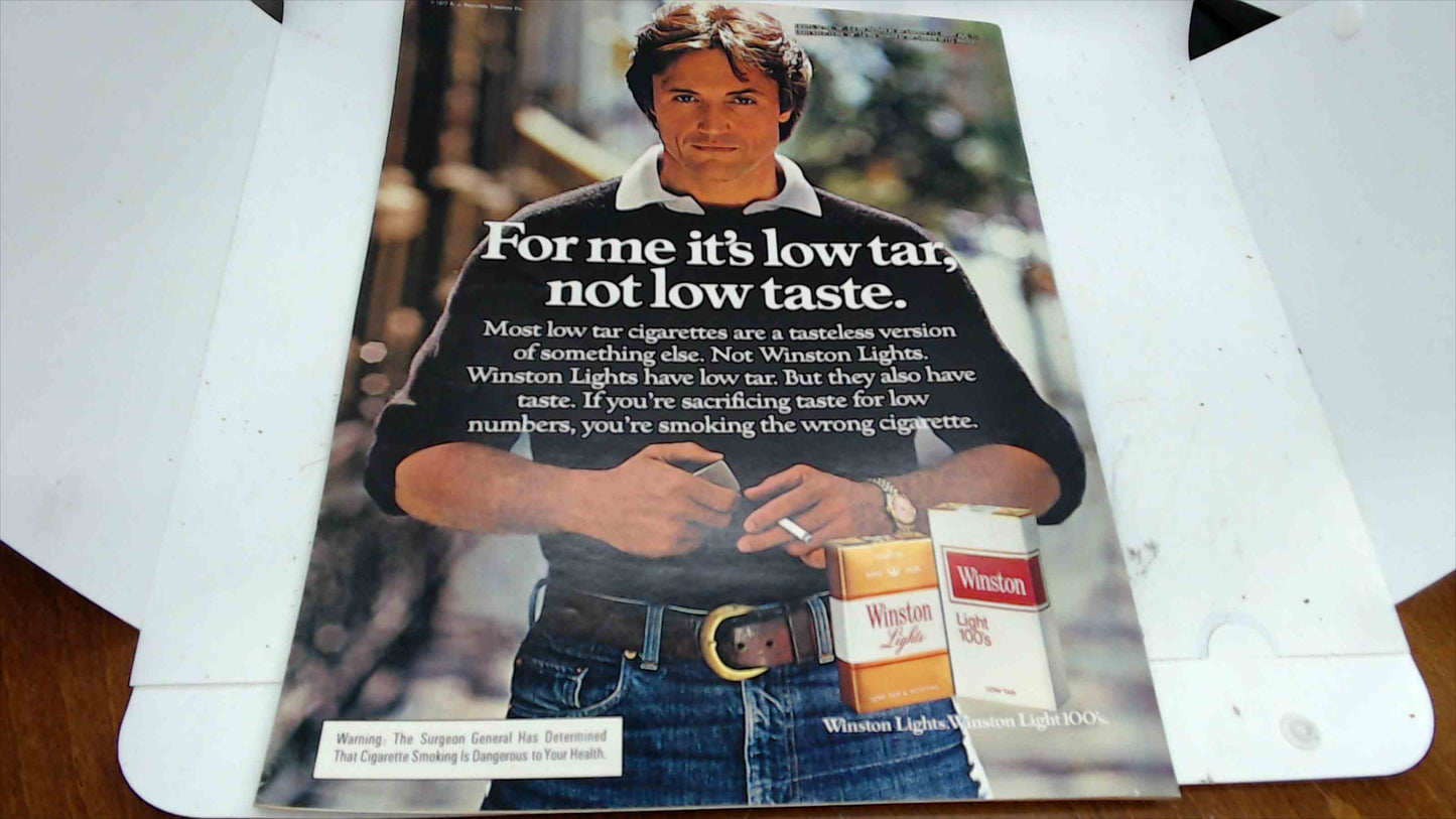The Saturday Evening Post – Norman Rockwell Special Issue Jan/Feb 1978 w/ Original Winston Back Cover Ad