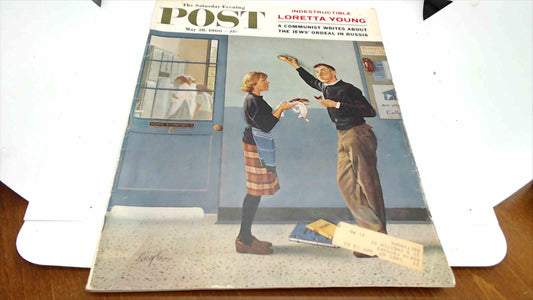 Vintage Saturday Evening Post Magazine – May 28, 1960 – Loretta Young Cover