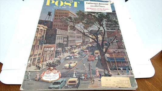 The Saturday Evening Post – June 25, 1960 | Peachtree Street Atlanta Cover | John Falter