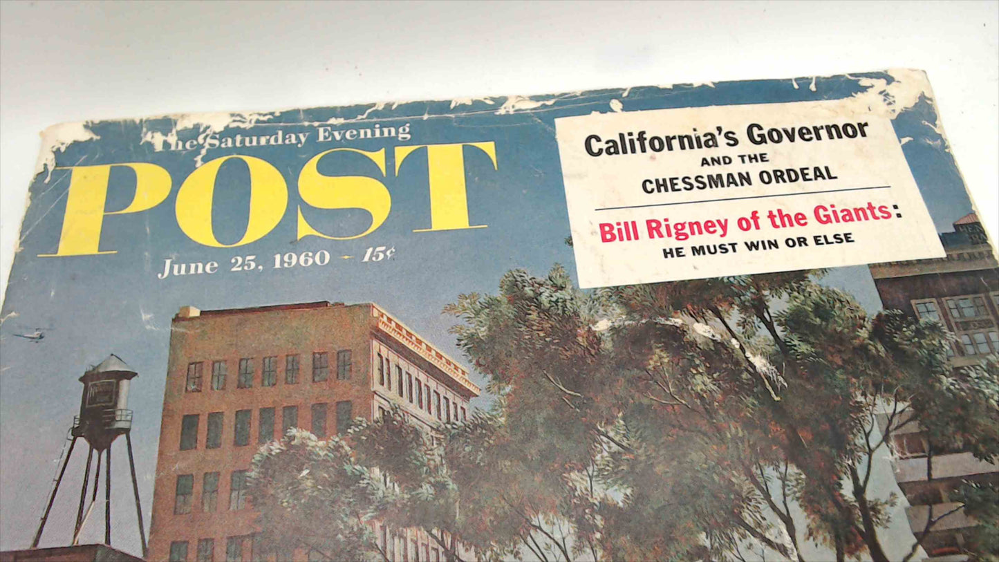 The Saturday Evening Post – June 25, 1960 | Peachtree Street Atlanta Cover | John Falter