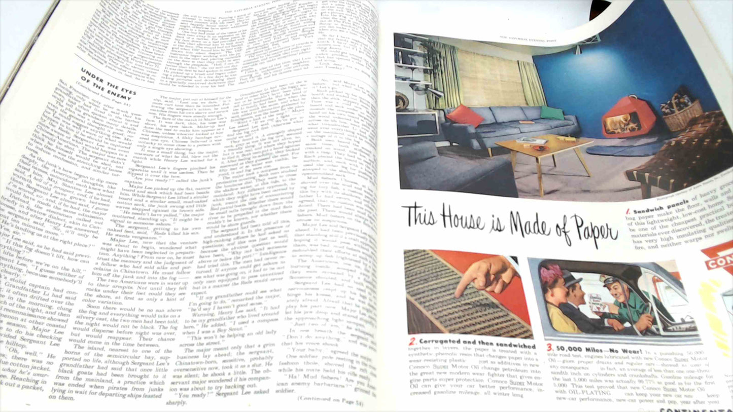 🎩 The Saturday Evening Post – February 3, 1951 – Dorm Room Cake Surprise Cover + Vintage Mid-Century Ads