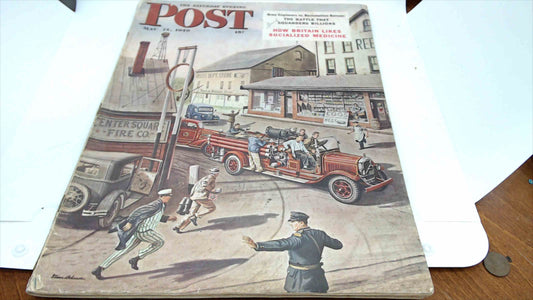The Saturday Evening Post – May 14, 1949 | Fire Truck Cover | Army Engineers vs. Reclamation Bureau