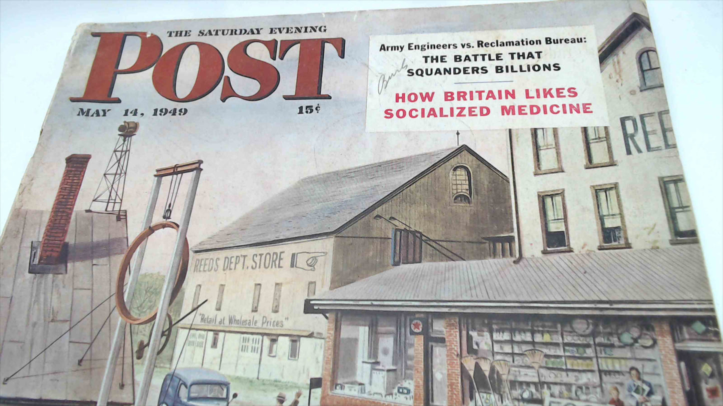 The Saturday Evening Post – May 14, 1949 | Fire Truck Cover | Army Engineers vs. Reclamation Bureau