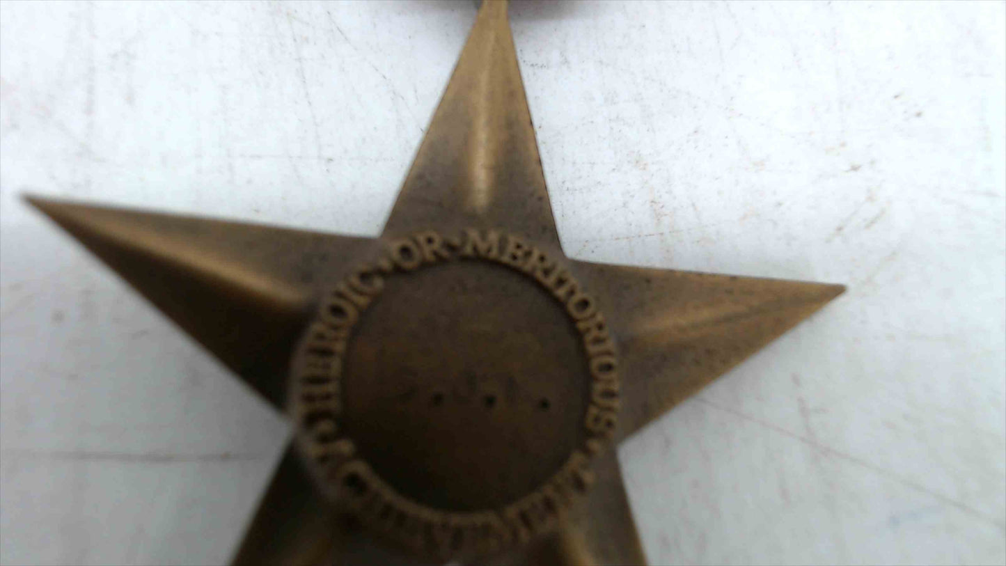 WWII U.S. Army Bronze Star Medal w/ Original Presentation Case – Rare Vintage Military Award