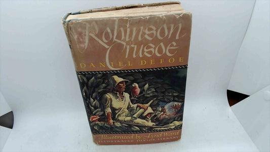 1946 Robinson Crusoe Illustrated Junior Library HC w/ Dust Jacket – Lynd Ward Art