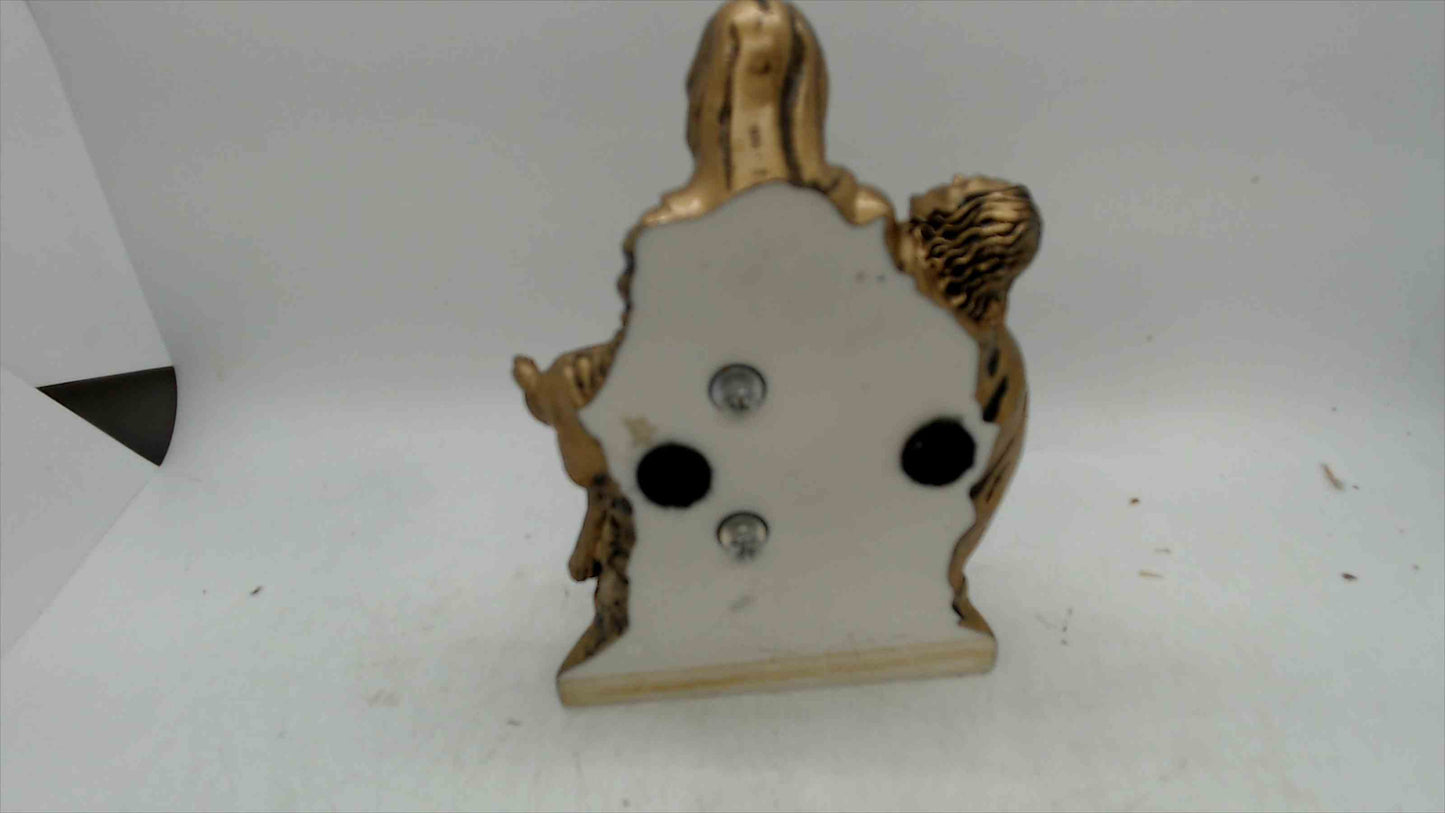 LifeSymbols “Pieta” Hand-Painted Figurines Pair (1999, Batesville Casket Co.) – 6” Religious Statue Bookend Set