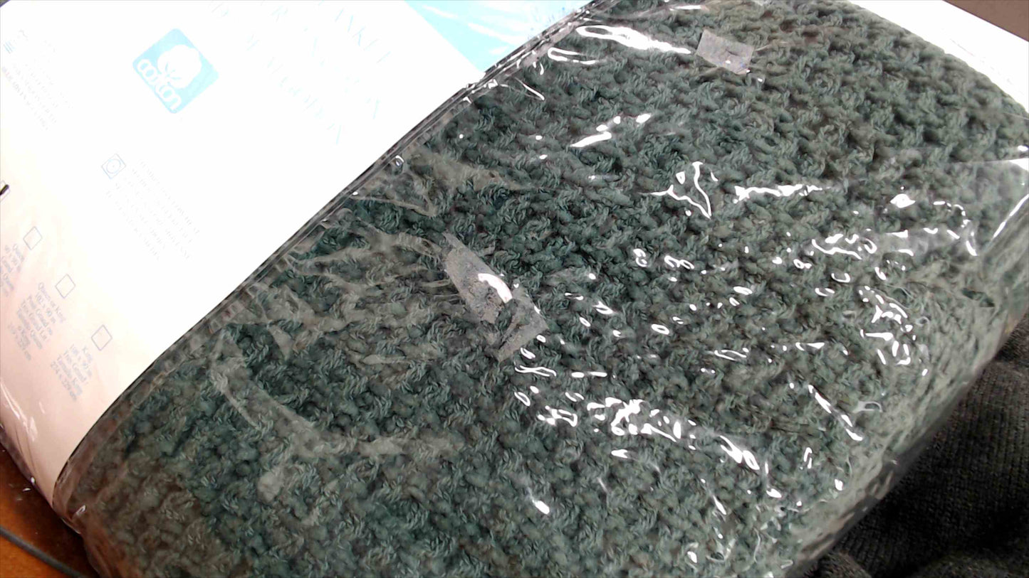 Select Cotton 100% Cotton Blanket – Full Size 80” x 90” – Green – Made in USA – Brand New