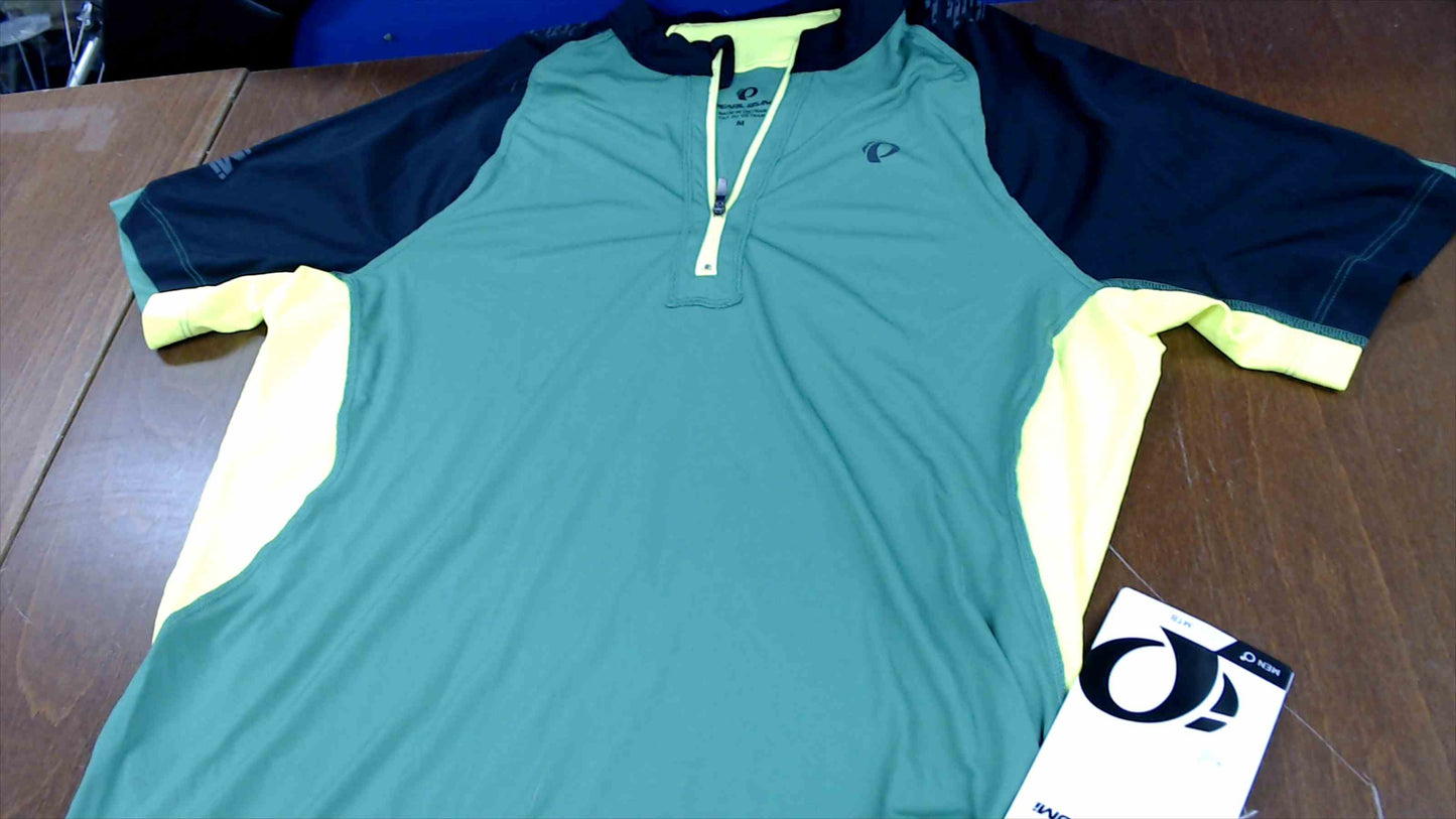 Pearl Izumi MTB Cycling Jersey Men’s Medium – Green/Yellow Half-Zip – New With Tags