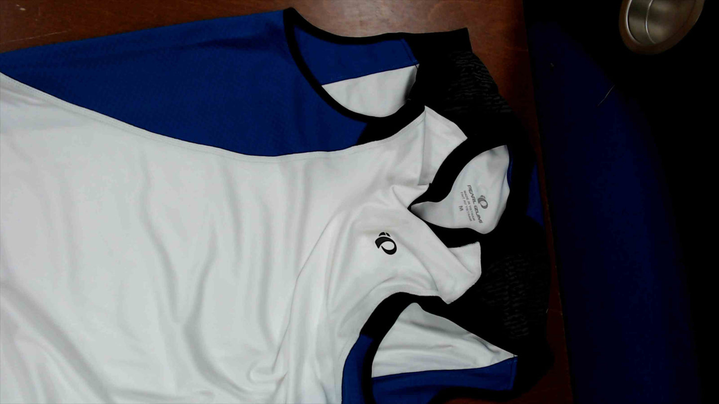 Pearl Izumi Ultra InsideOut Performance Singlet Men’s Medium – White/Blue – NWT