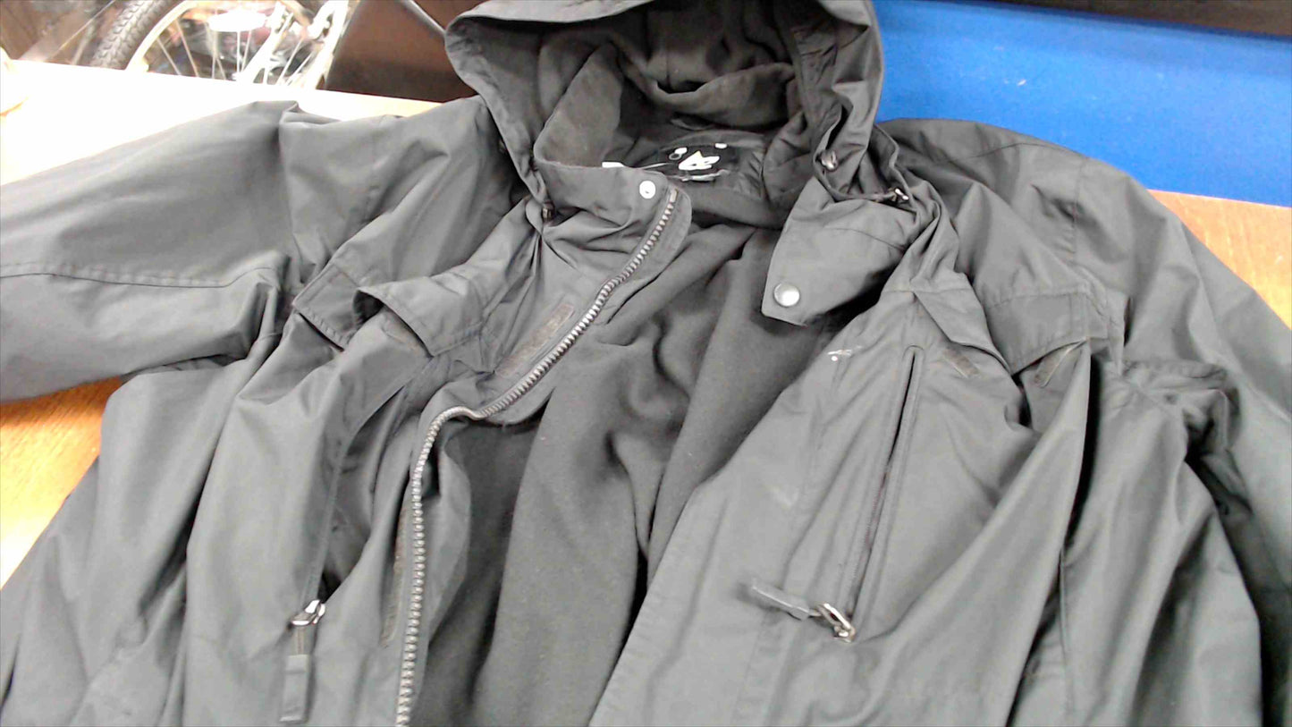 AthleTech Men’s 4X Heavyweight Hooded Winter Jacket – Black – Waterproof Shell & Fleece Liner-Excellent Condition