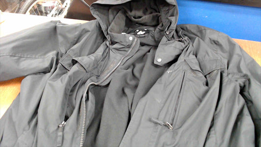 AthleTech Men’s 4X Heavyweight Hooded Winter Jacket – Black – Waterproof Shell & Fleece Liner-Excellent Condition