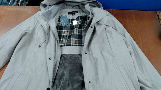 FS Limited Women’s Water-Repellent Hooded Coat w/ Removable Plaid Liner – Size L/G