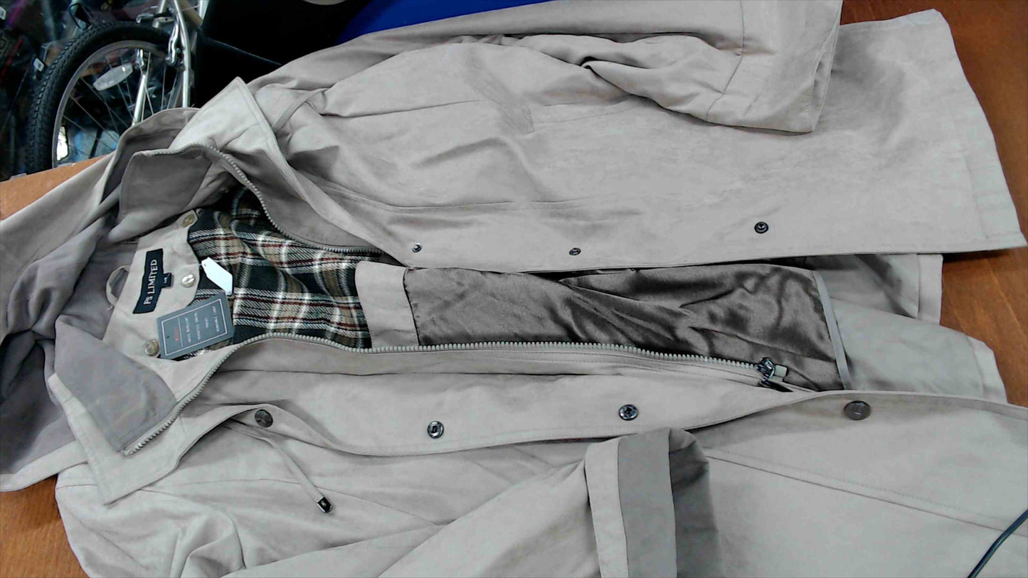 FS Limited Women’s Water-Repellent Hooded Coat w/ Removable Plaid Liner – Size L/G