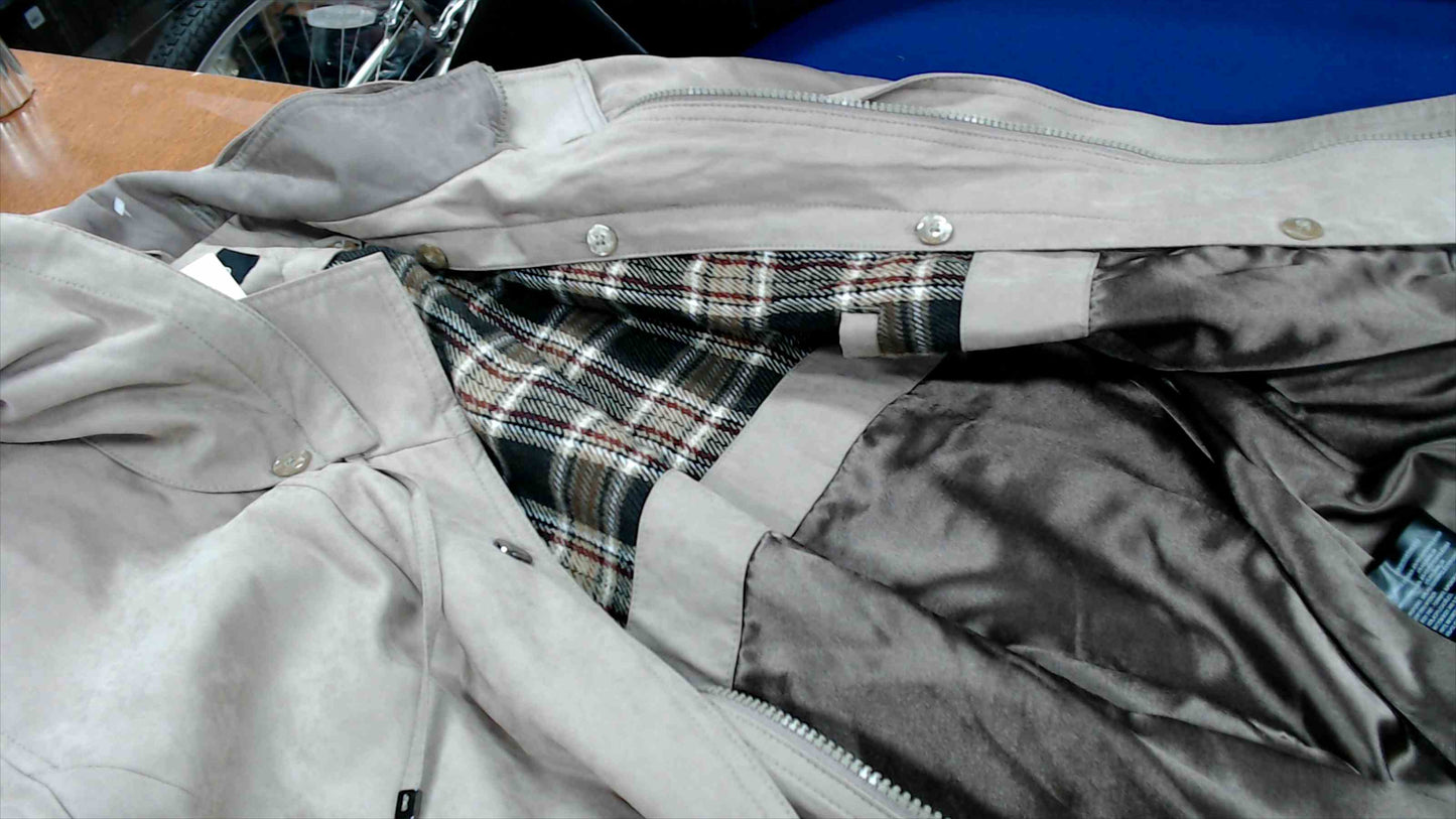 FS Limited Women’s Water-Repellent Hooded Coat w/ Removable Plaid Liner – Size L/G