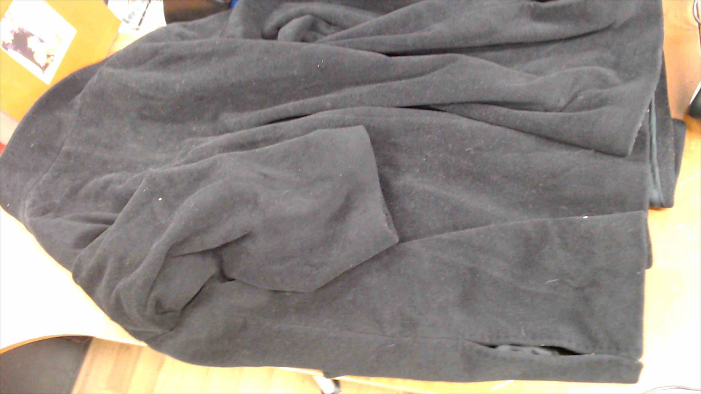 Women’s Wool Cashmere Blend Long Black Coat – Size 22 – Made for Rodel S.p.A. Italy