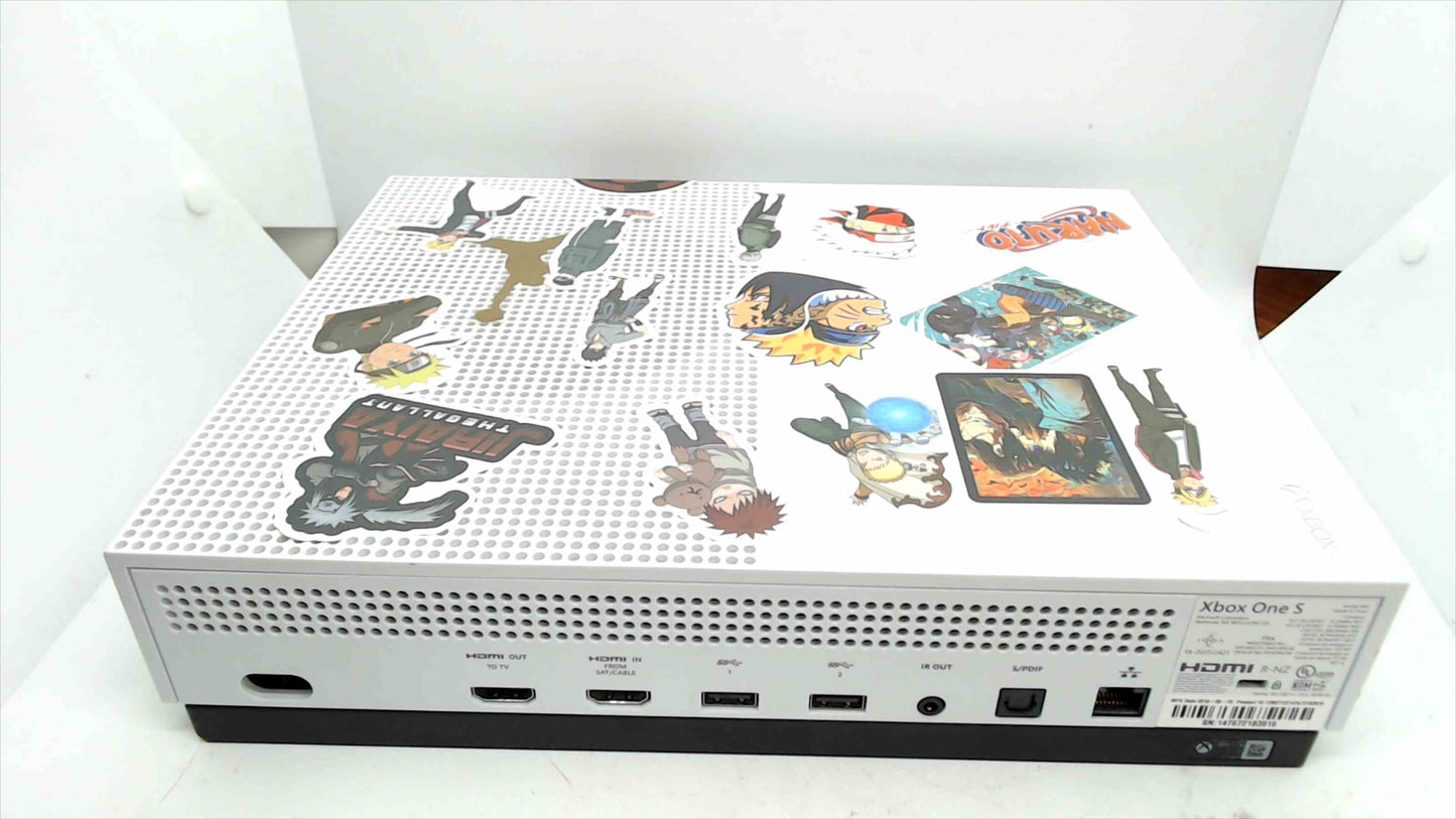 Microsoft Xbox One S 1TB Console – Custom Naruto Anime Decals – Model 1681 – Tested & Working