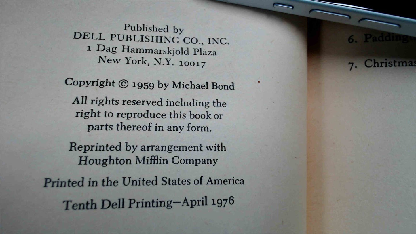 Vintage 1976 “The Hilarious Adventures of Paddington” 4-Book Boxed Set – Michael Bond – Dell Yearling