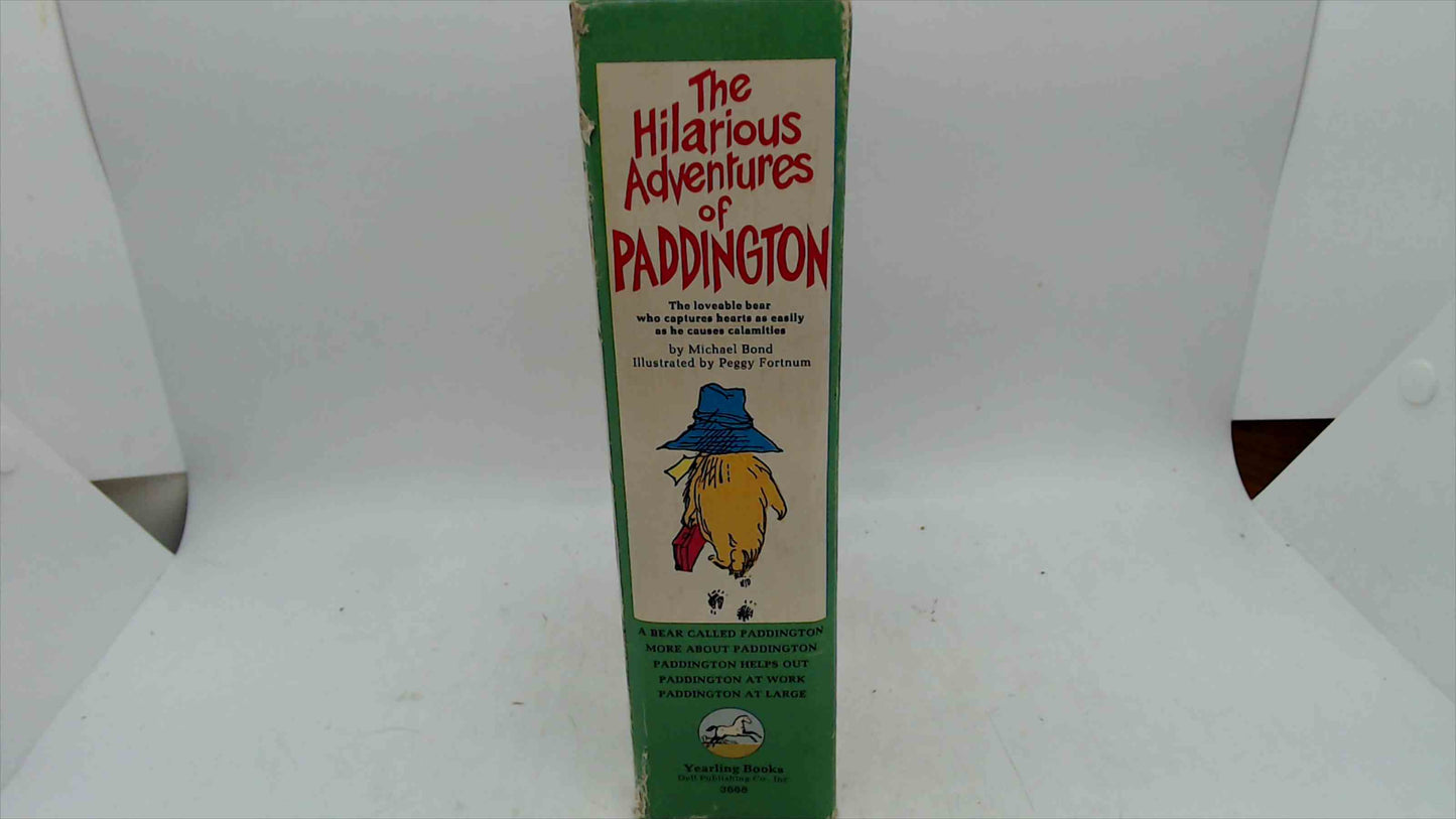 Vintage 1976 “The Hilarious Adventures of Paddington” 4-Book Boxed Set – Michael Bond – Dell Yearling